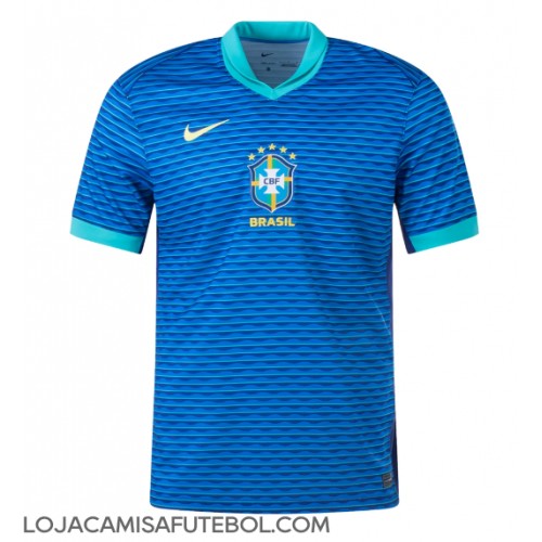 Camisa de Futebol Brasil Equipamento Secundário Copa America 2024 Manga Curta